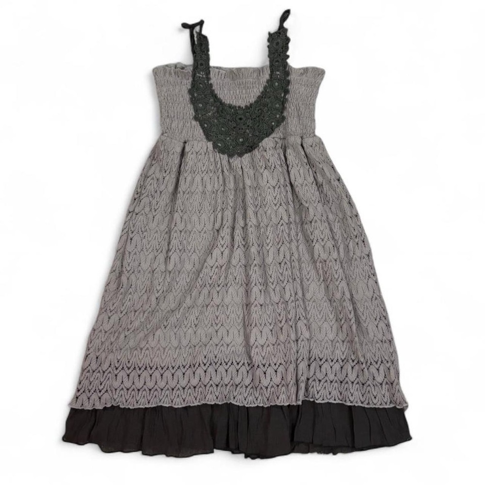 Anthropologie a’reve whimsygoth lace smocked dress